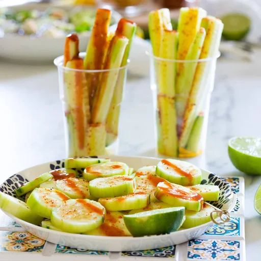 Snack Mexicano de Pepino (pepinos con chile)