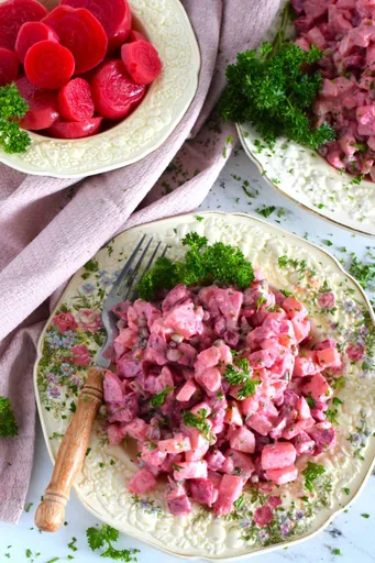 Russian Beet and Potato Salad