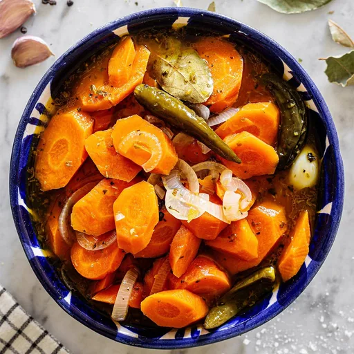 Zanahorias en Escabeche Mexicanas