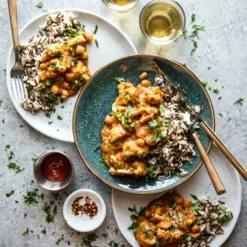 Butter Cauliflower with Wild Rice