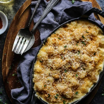 Cauliflower Gnocchi Mac and Cheese