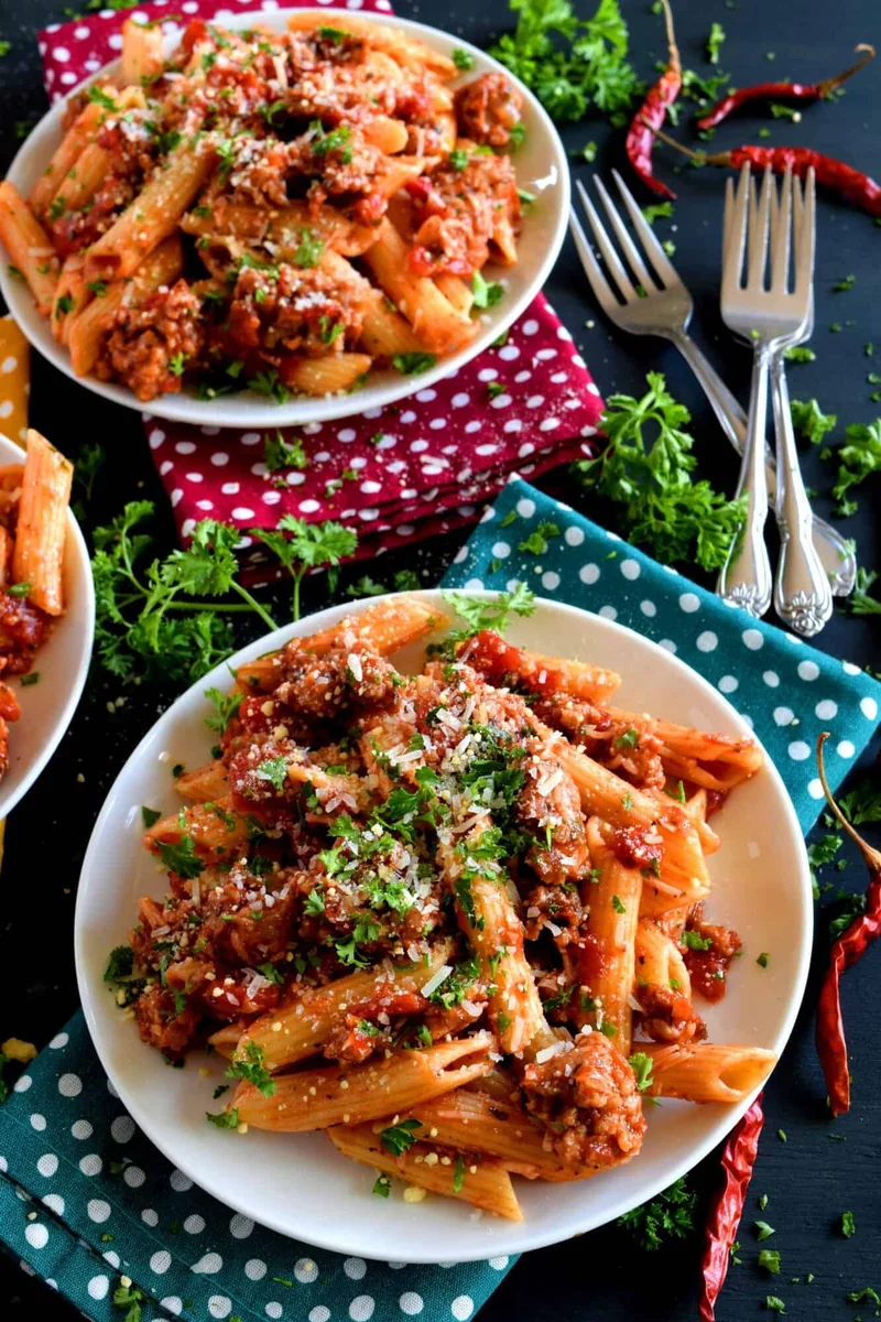 Spicy Sausage Pasta