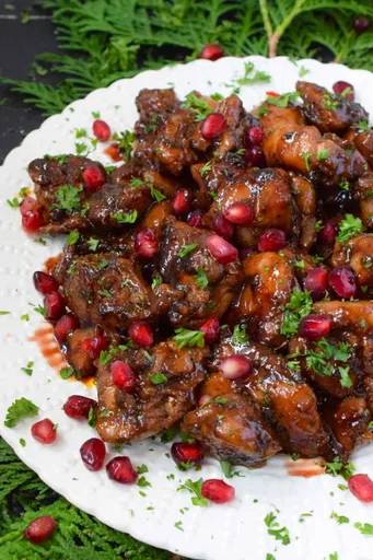 Sticky Pomegranate Chicken