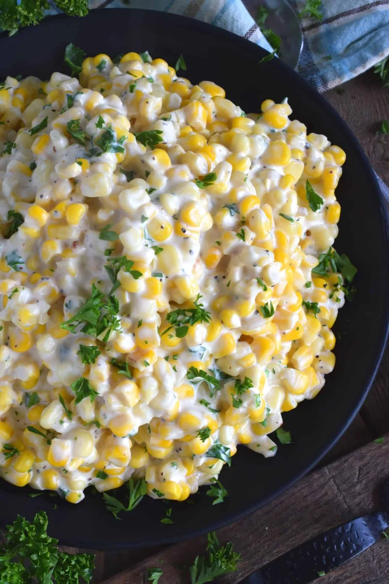 Stovetop Cream Cheese Corn