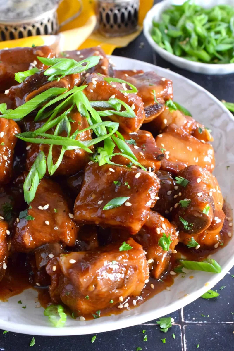 Stovetop Garlic Spare Ribs
