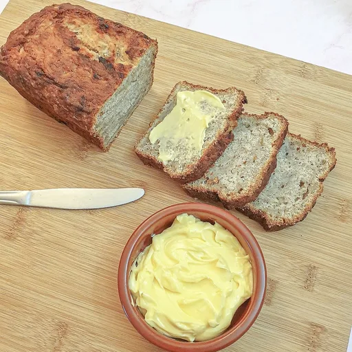 Pear and banana loaf