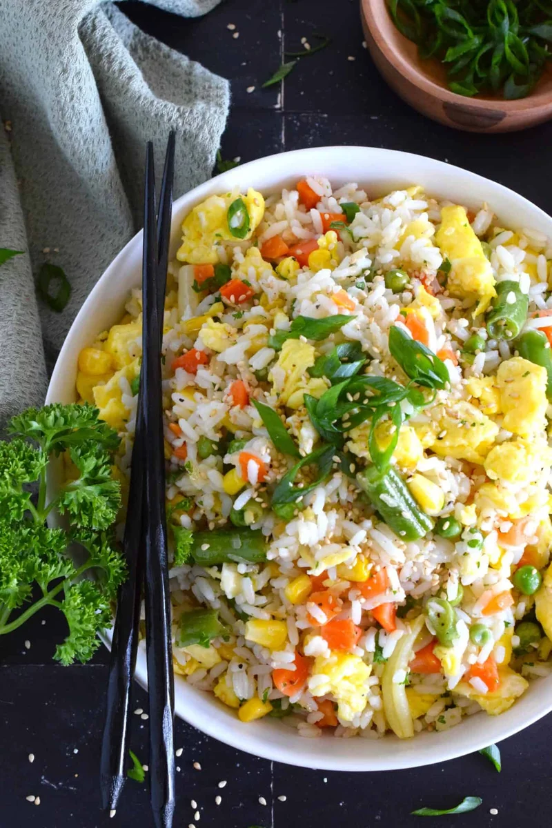 Vegetable and Egg Fried Rice
