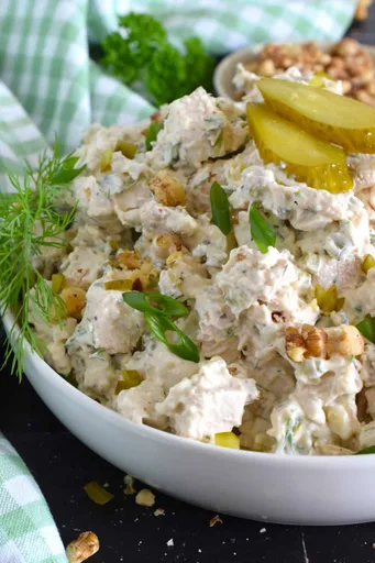 Walnut and Dill Chicken Salad