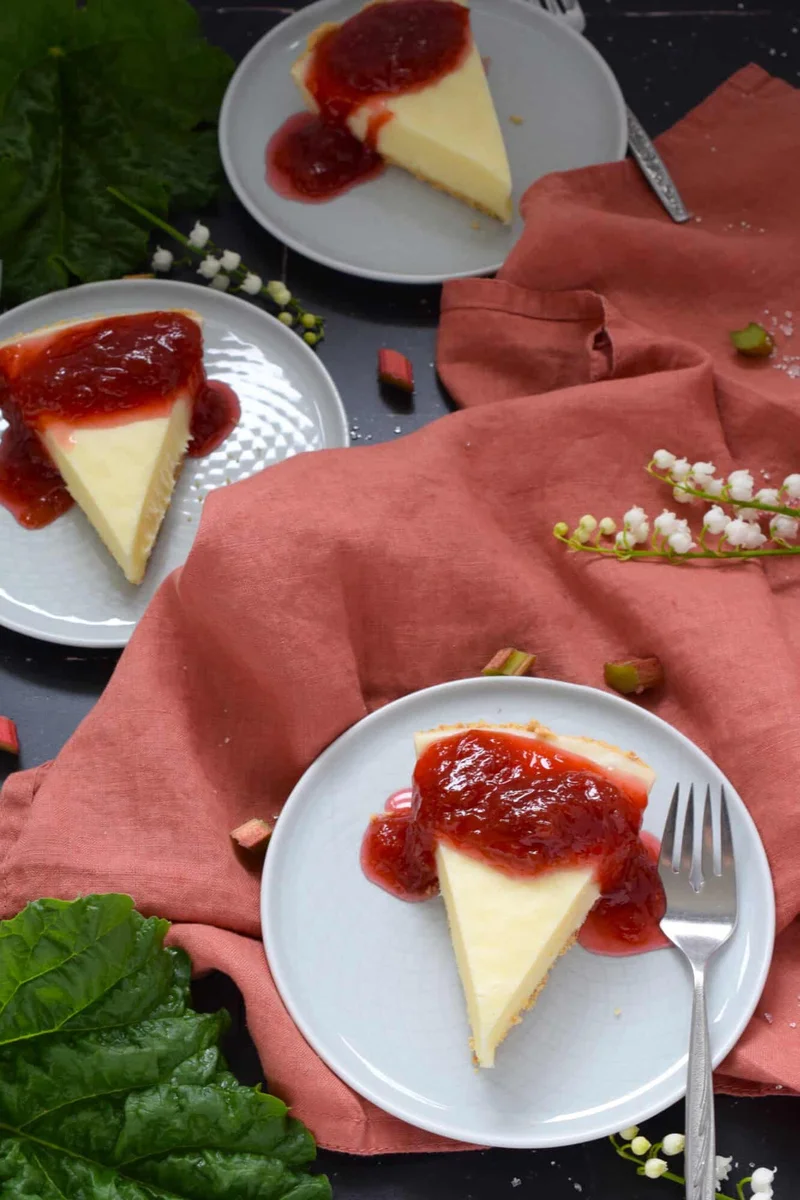 White Chocolate Rhubarb Tart