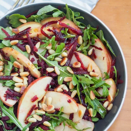 Beet apple salad with maple vinaigrette