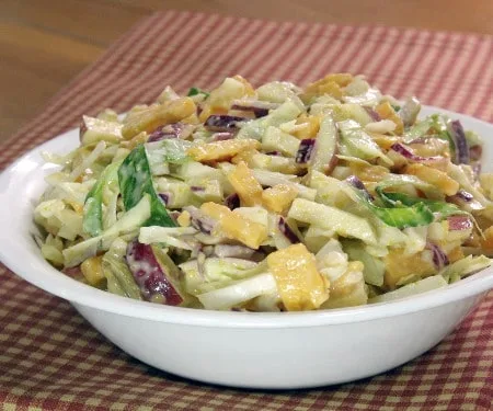 Cheddar Apple Slaw