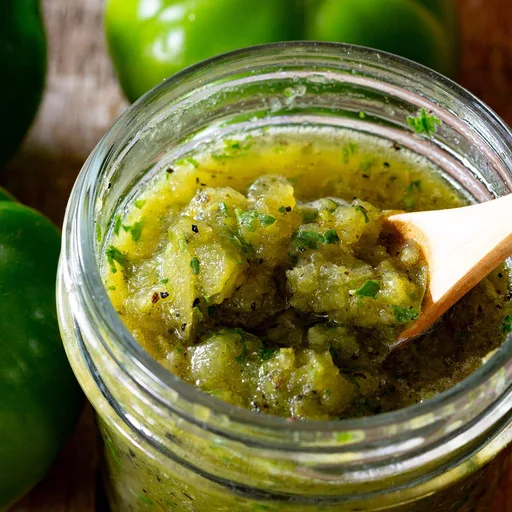 Salsa Asada Verde With Green Tomatoes