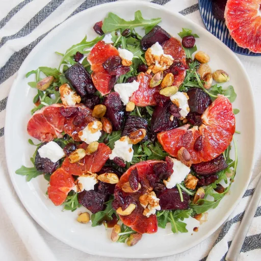 Beet and blood orange salad