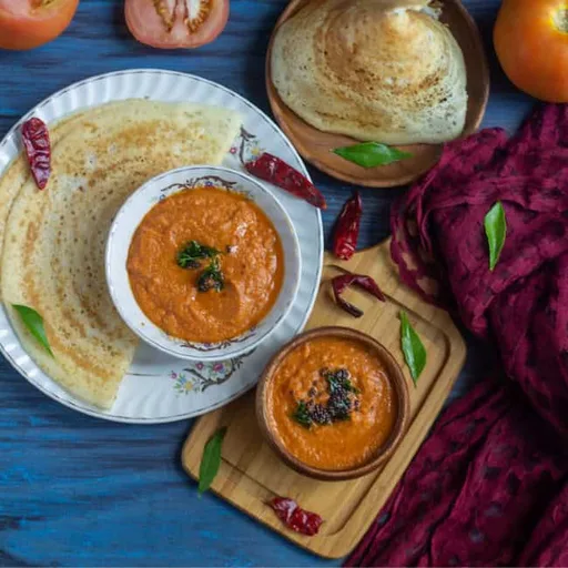 Tomato Chutney | South Indian Tomato Chutney Without Garlic and Onion