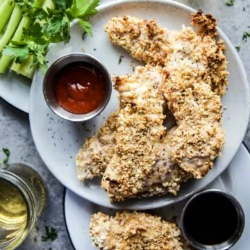 Tiras de pollo al horno estilo barbacoa coreana