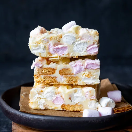 Easy White Chocolate Rocky Road (Only 3 Ingredients!)