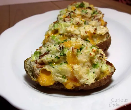 Broccoli Cheddar Twice Baked Potatoes