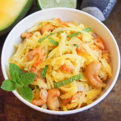 Cambodian green mango salad