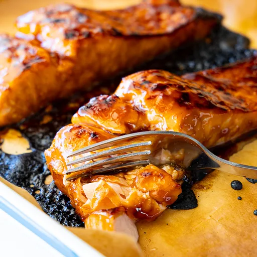 Salmón teriyaki