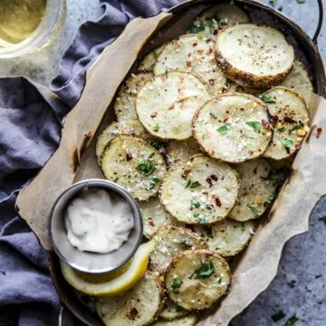 Parmesan and Pepper Baked Potato Chips