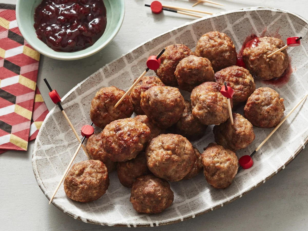Air Fryer Mini Swedish Meatballs