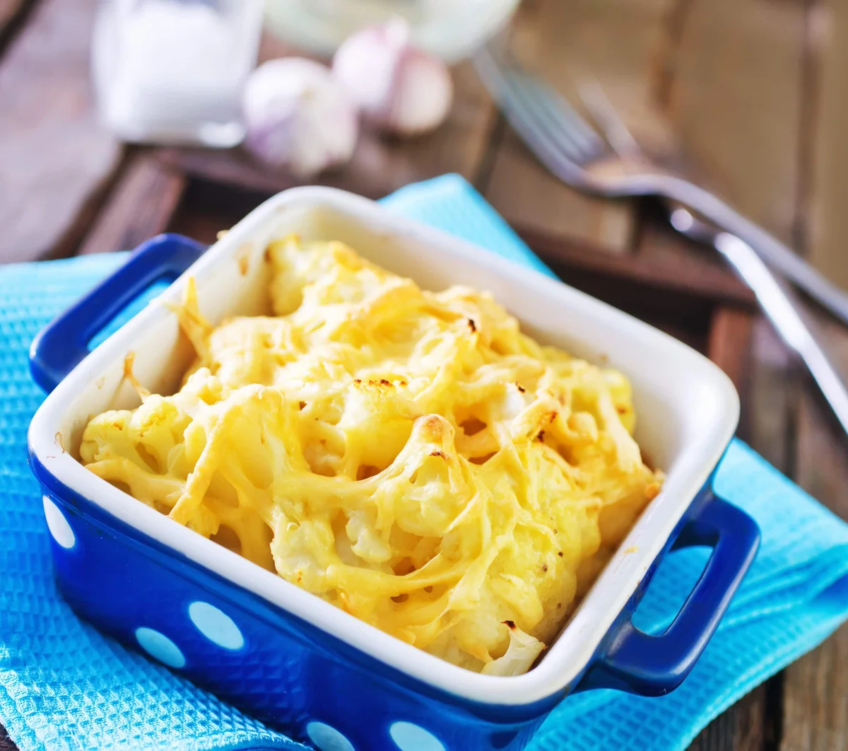 Baked Shells and Cheese with Cauliflower