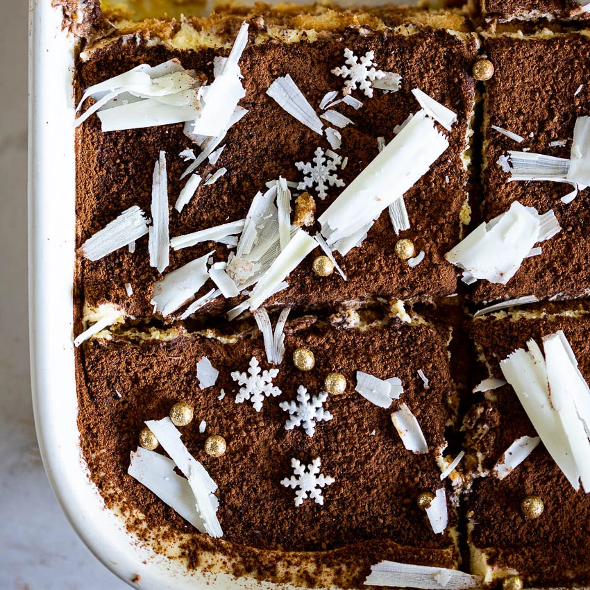 White Chocolate Christmas Tiramisu