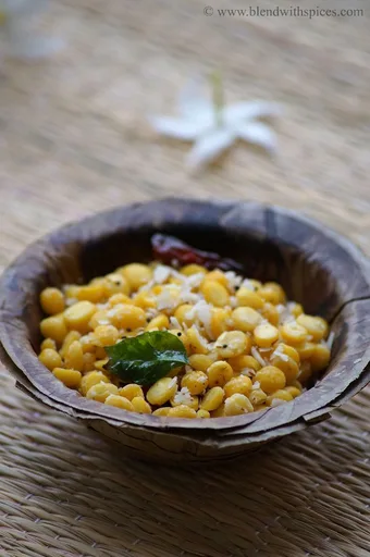 Chana Dal Sundal - Kadalai Paruppu Sundal Recipe