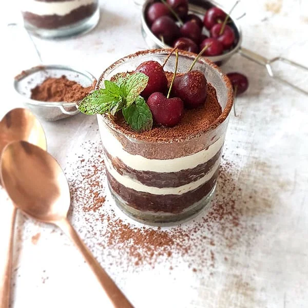 Chocolate Cake Tiramisu (without eggs and butter)