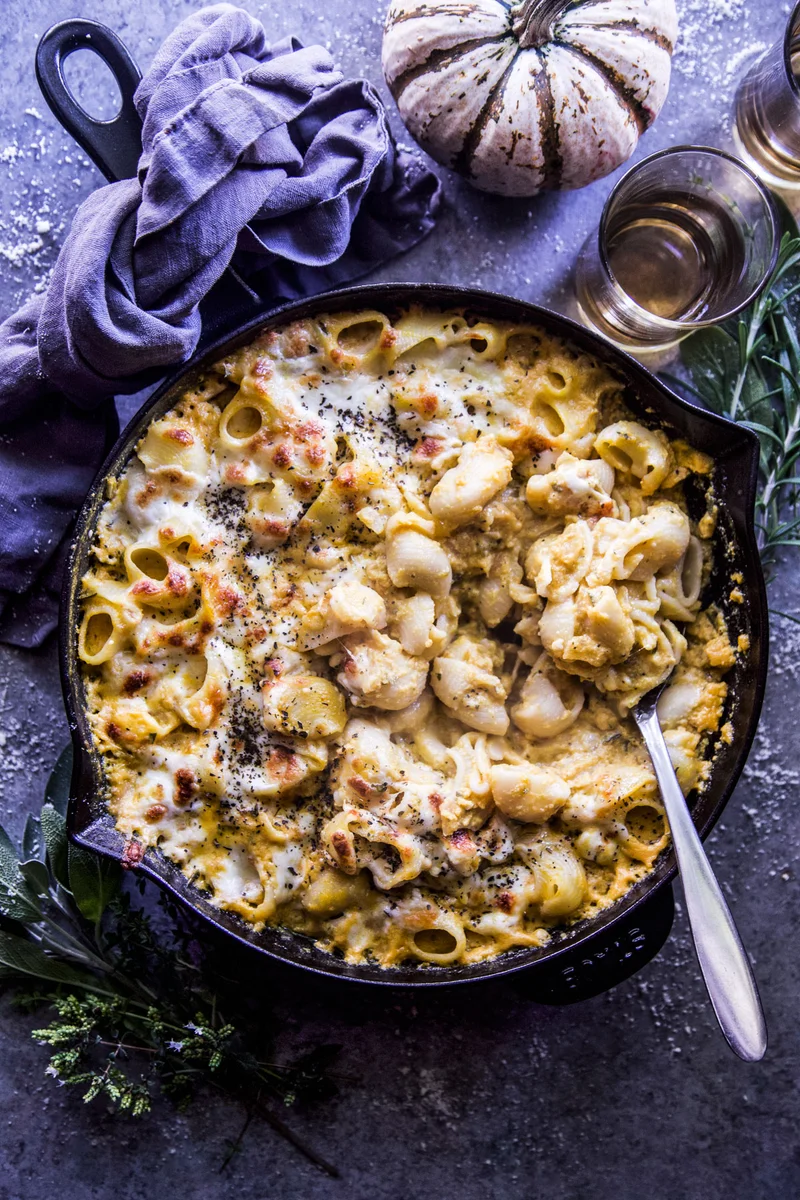 Three Cheese Pumpkin Pasta Bake
