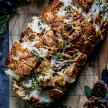 Three Cheese Pumpkin Pull-Apart Bread
