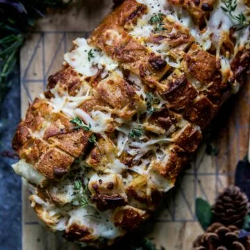 Three Cheese Pumpkin Pull-Apart Bread