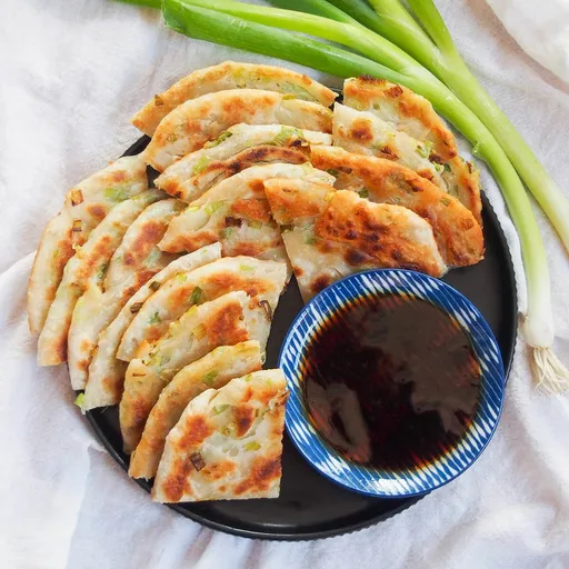 Tortitas chinas de cebollino
