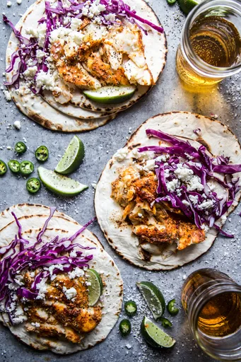 Tacos de pescado inspirados en Yucatán