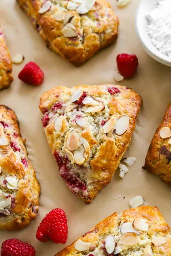 Almond Croissant Raspberry Scones