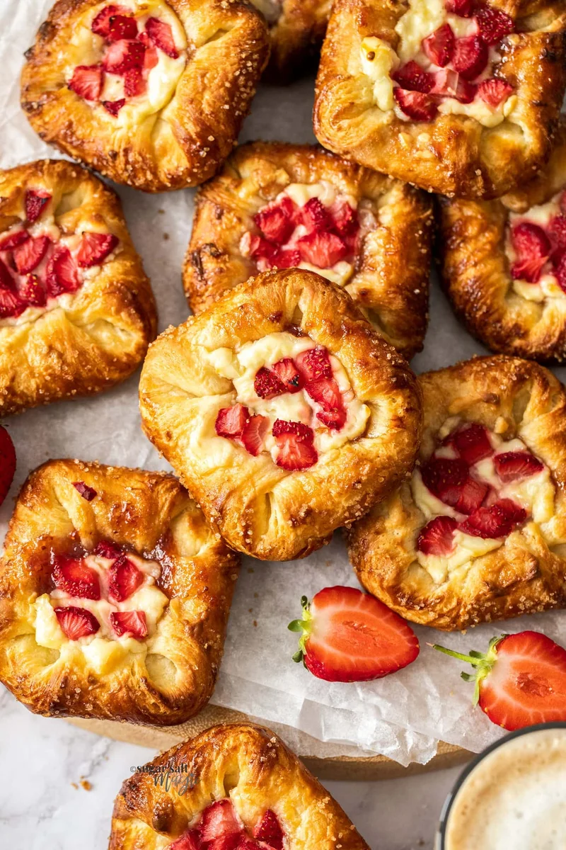 Cream Cheese Strawberry Danish