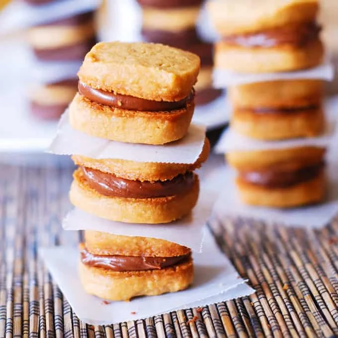 Chocolate Peanut Butter Sandwich Cookies