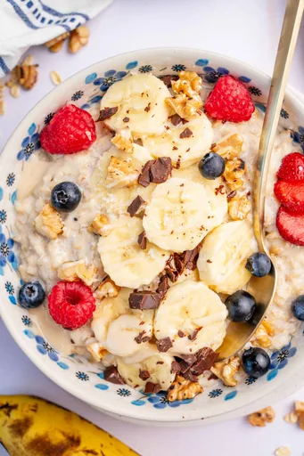 Avena con plátano
