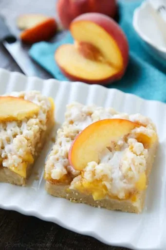 Peach Crumb Bars