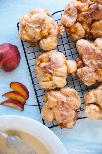 Peach Fritters Donut Recipe