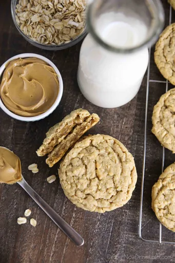 Galletas de avena y mantequilla de cacahuete