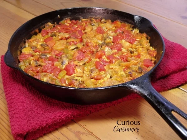 Mushroom and White Fish Paella