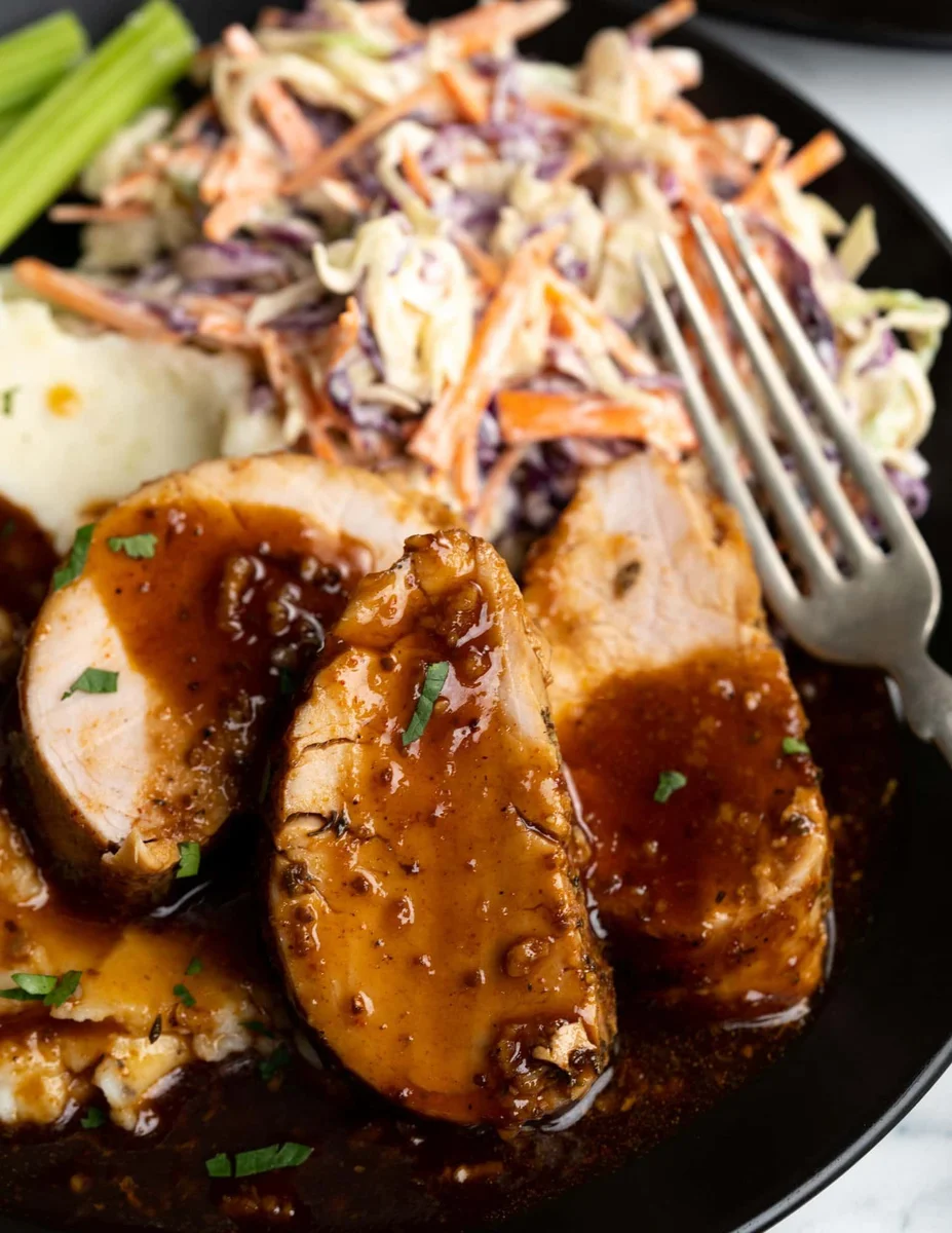 Baked BBQ Pork Tenderloin