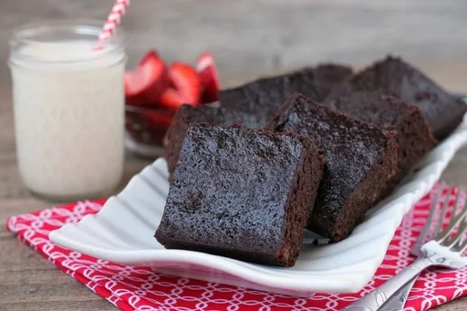 Brownies de harina de coco