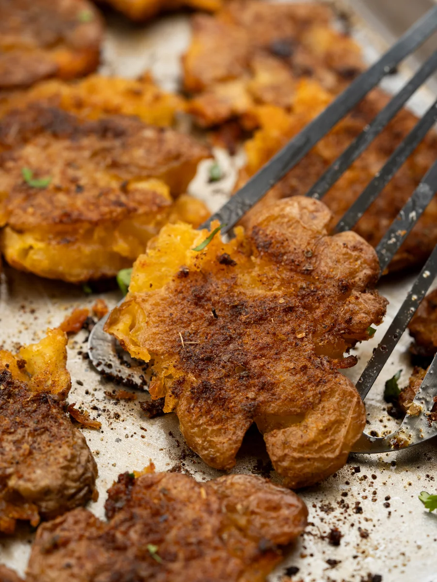 Crispy Cajun Smashed Potatoes