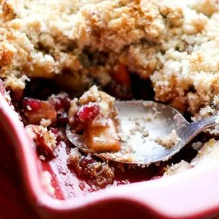 Grain-Free Apple-Pomegranate Breakfast Crumble