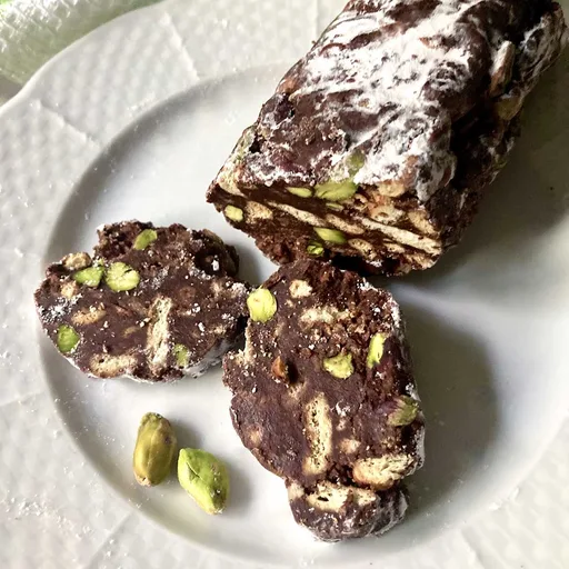 Easy Chocolate Salami Without Eggs
