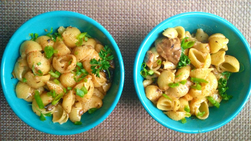 Pasta with Caramelized Mushroom Sauce
