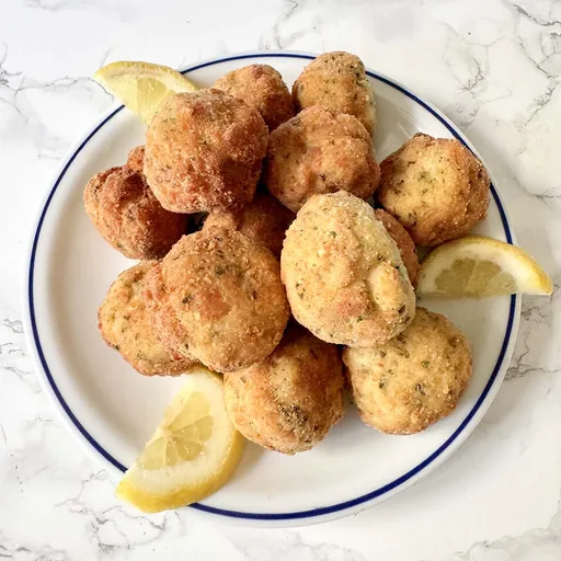 Albóndigas de bacalao a la italiana