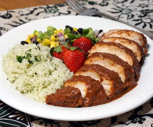 Chicken with Strawberry Mole Sauce